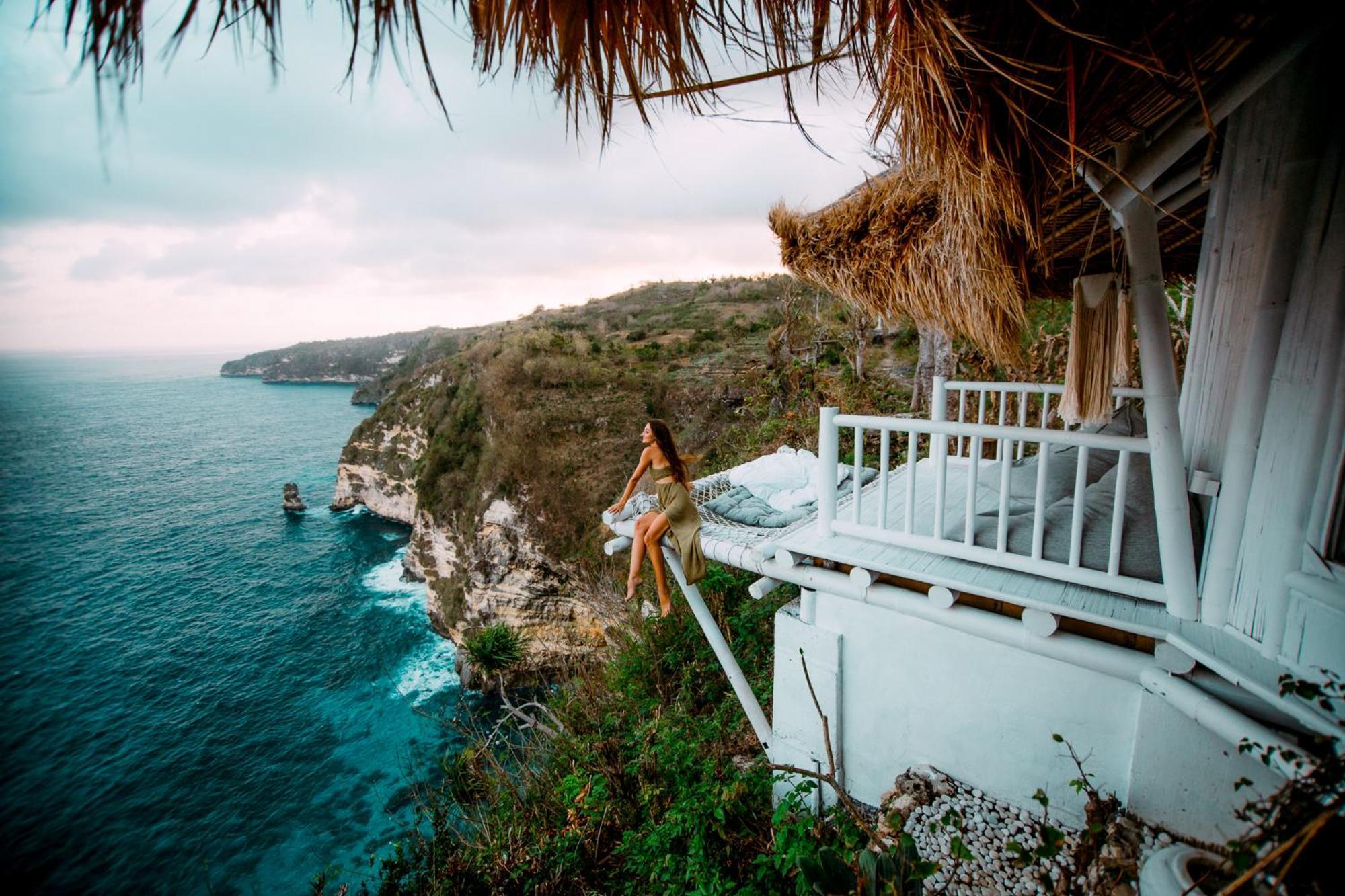 Polilit Tropical Glamping Nusa Penida Diamond Beach - Cliff Side Edge מראה חיצוני תמונה